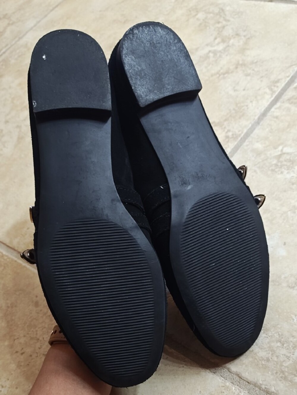 Black Double-Strap Mary Jane Flats - Picture 2 of 4